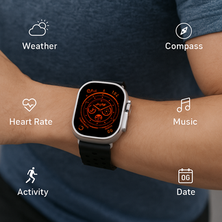 Ultra Smartwatch 49mm - HD AMOLED display and wireless charging