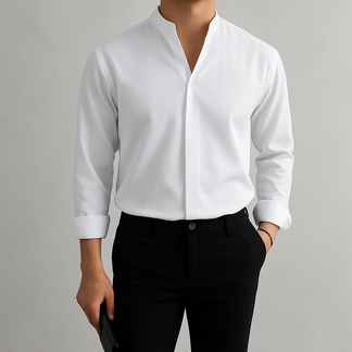 Camicia in Lino Uomo™ | Eleganza Casual e Comfort Garantito