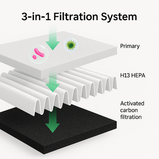 AirPure™ | Raffreddatore d’Aria 3-in-1 con Purificazione UV e Ionizzazione