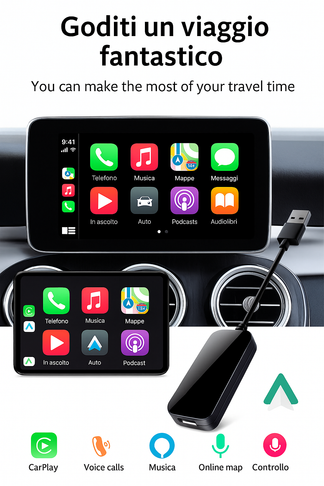 Adattatore CarPlay/Android per Auto
