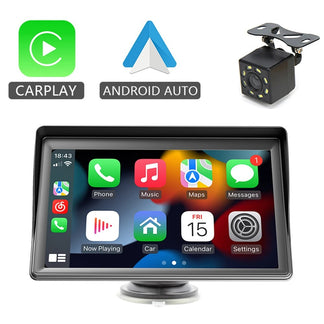 Carplay and Android Auto 7 -inch multimedia screen with Bluetooth and FM for cars