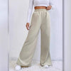 Pantaloni Donna Larghi | Vita Alta in Velluto a Coste con Spacchi Laterali
