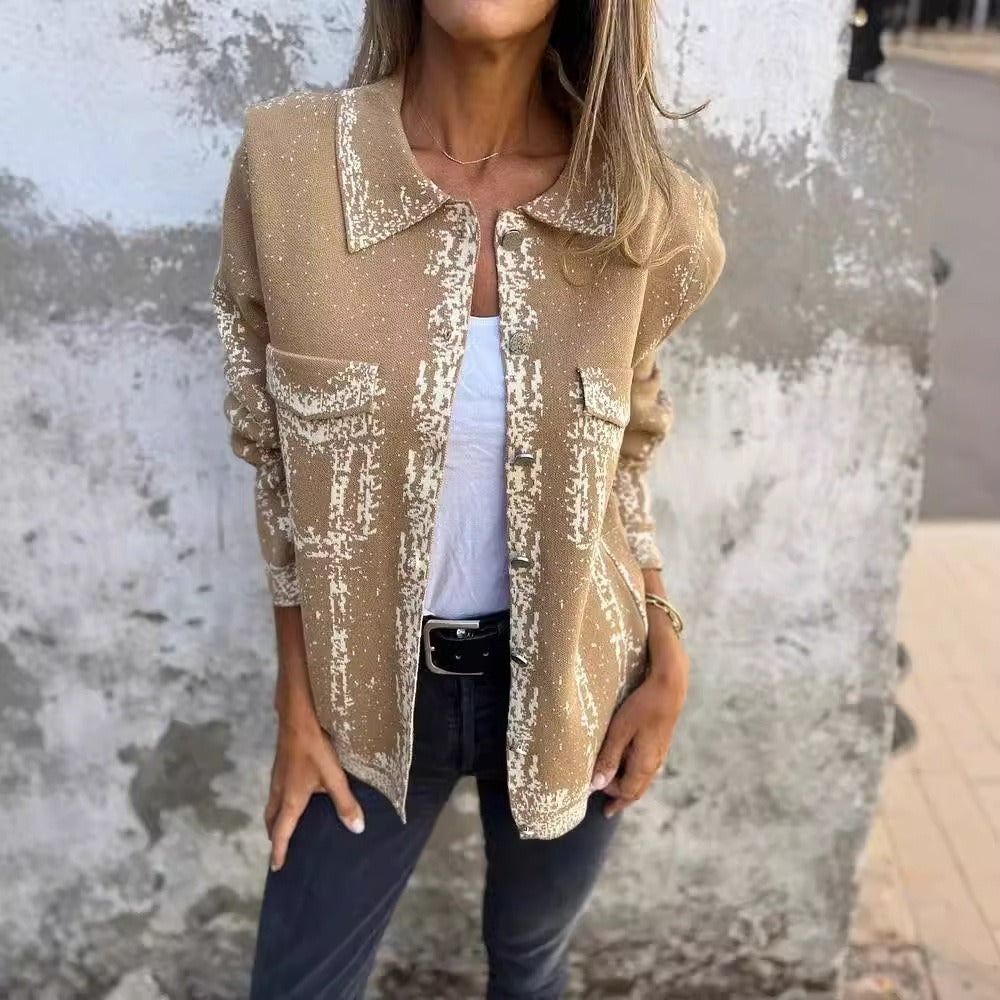 Cardigan Elegante Donna | Vestibilità Morbida, Collo a Revers e Dettagli