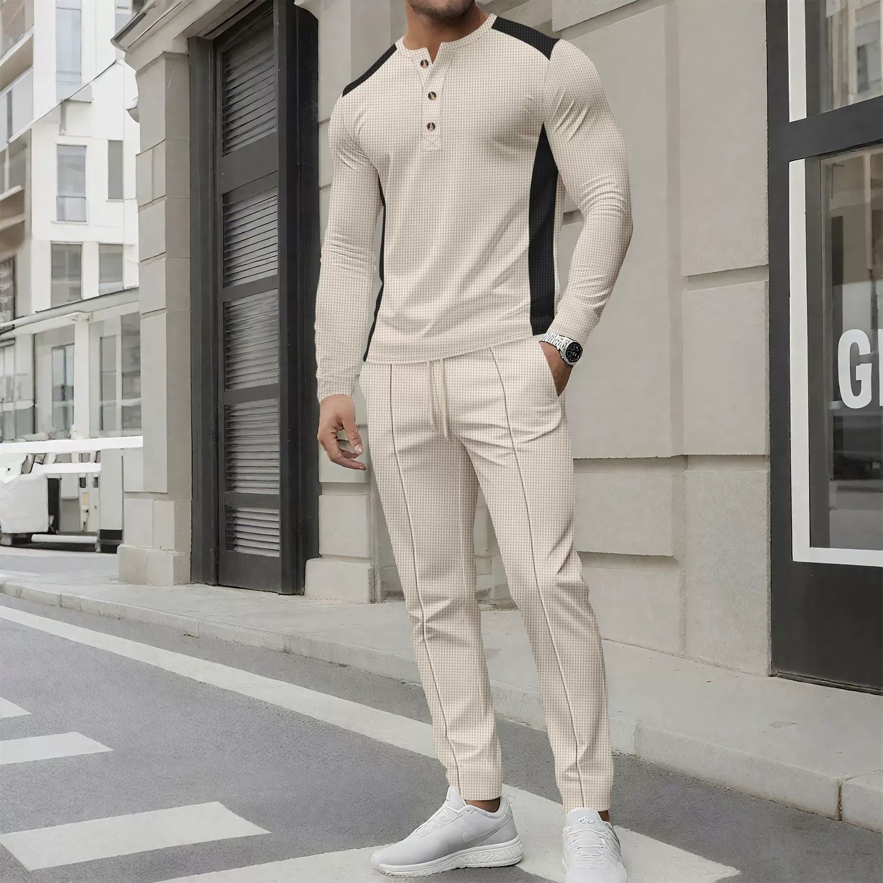 Set Uomo 2 Pezzi | Completo Sportivo-Elegante per Look Moderno