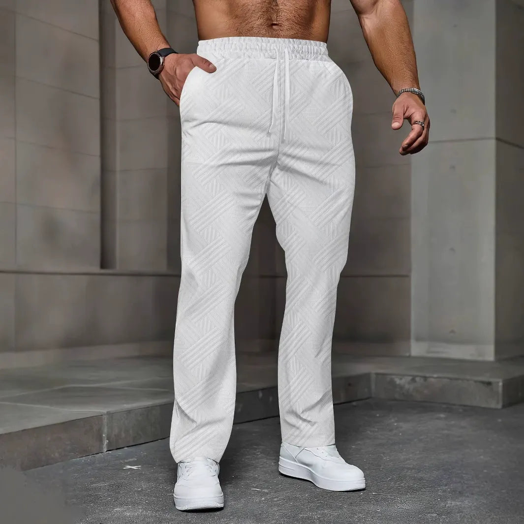 Pantaloni Tuta Uomo| Lavorazione in Maglia e Vestibilità Morbida