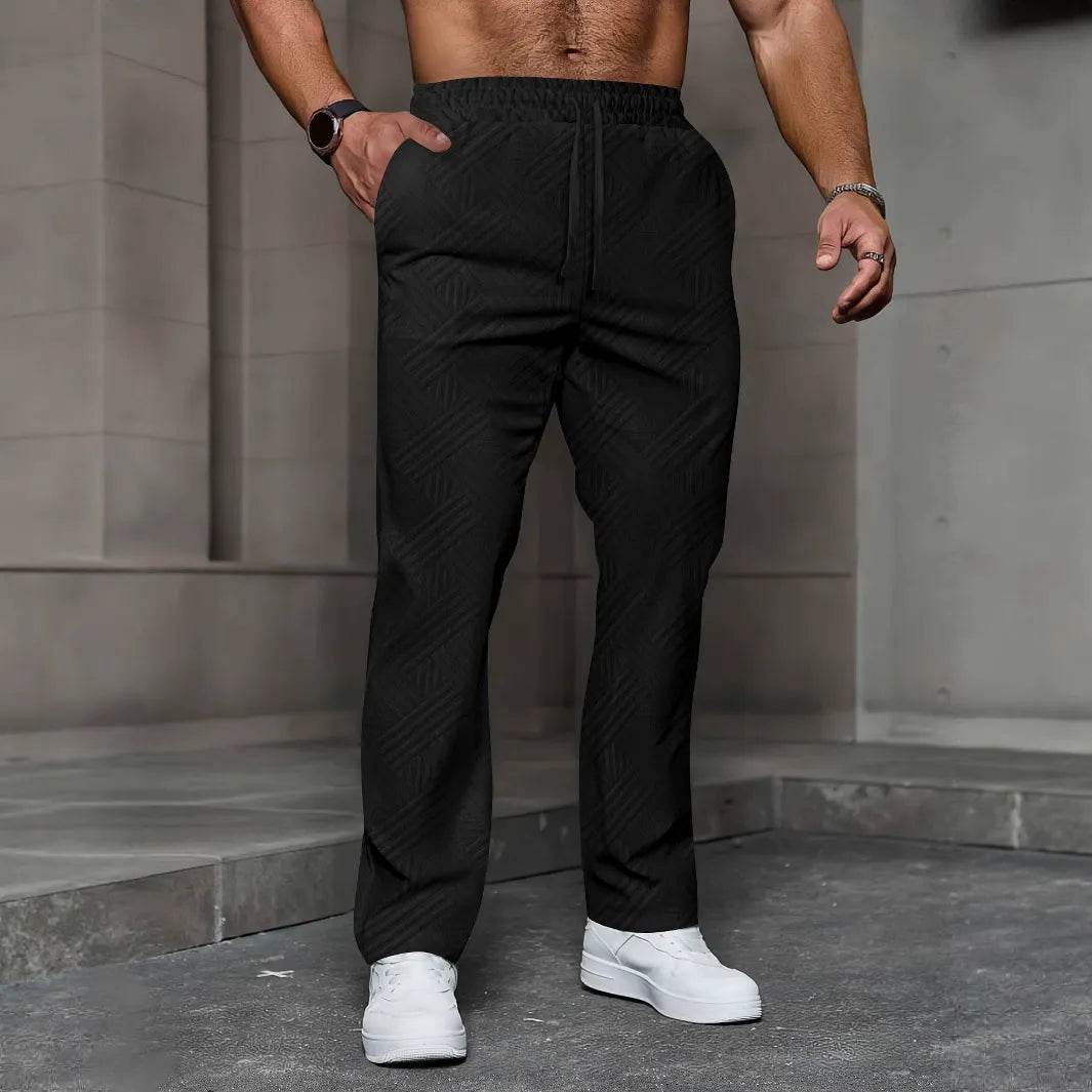 Pantaloni Tuta Uomo| Lavorazione in Maglia e Vestibilità Morbida