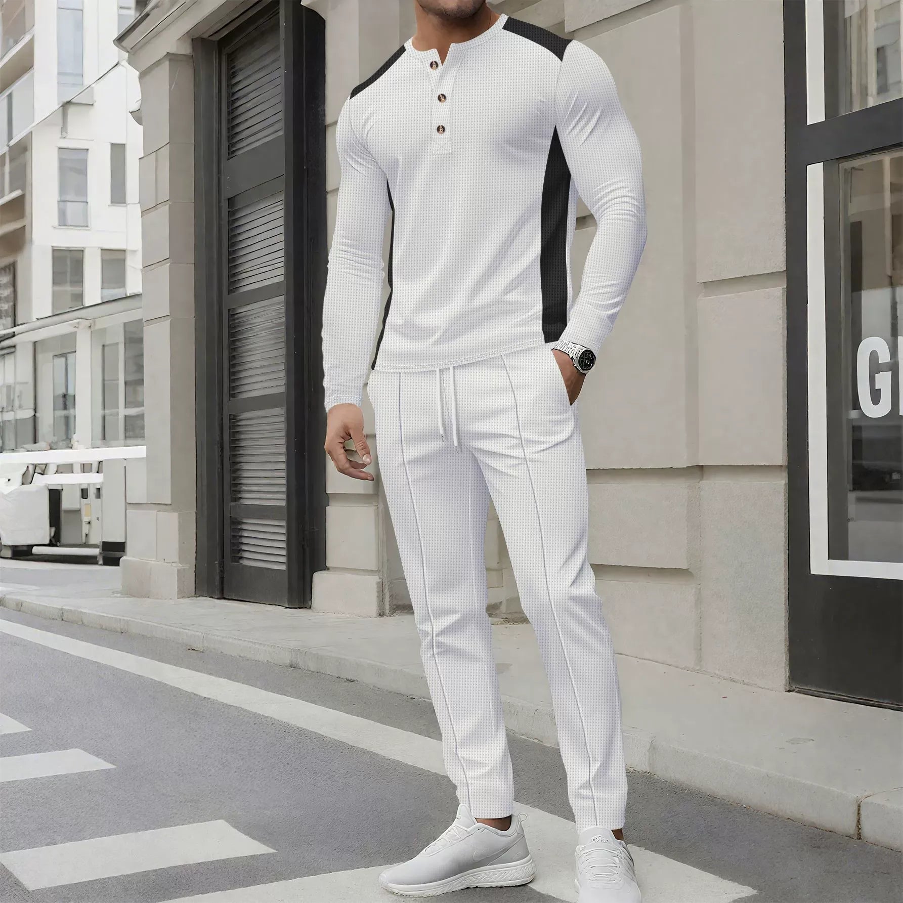 Set Uomo 2 Pezzi | Completo Sportivo-Elegante per Look Moderno