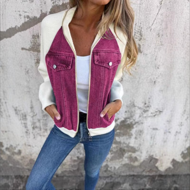 Giacca Jeans Donna | Casual Fit con Chiusura a Bottoni