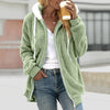 Felpa da donna Teddy con cappuccio e zip – look comodo e moderno