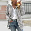 Felpa da donna Teddy con cappuccio e zip – look comodo e moderno