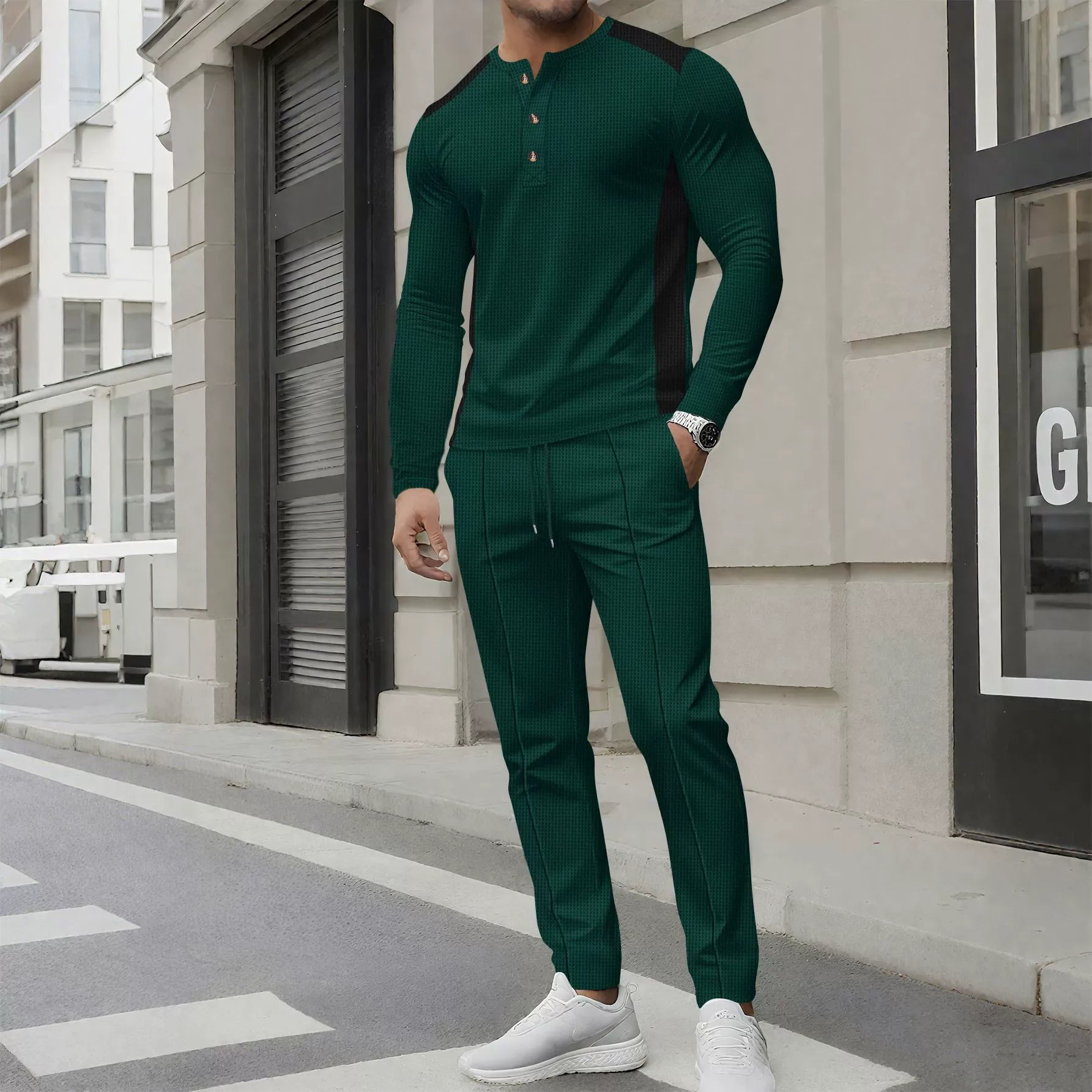 Set Uomo 2 Pezzi | Completo Sportivo-Elegante per Look Moderno