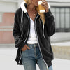 Felpa da donna Teddy con cappuccio e zip – look comodo e moderno