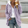 Felpa da donna Teddy con cappuccio e zip – look comodo e moderno