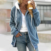 Felpa da donna Teddy con cappuccio e zip – look comodo e moderno