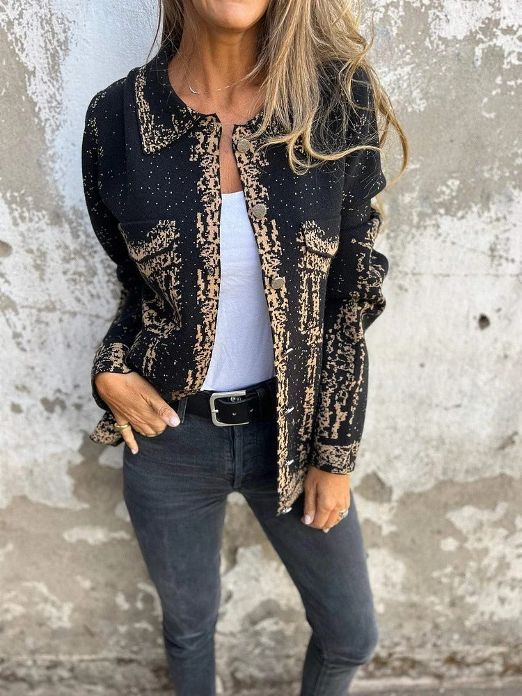 Cardigan Elegante Donna | Vestibilità Morbida, Collo a Revers e Dettagli