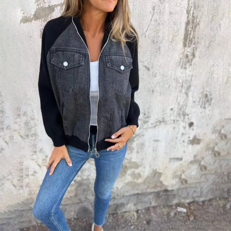 Giacca Jeans Donna | Casual Fit con Chiusura a Bottoni