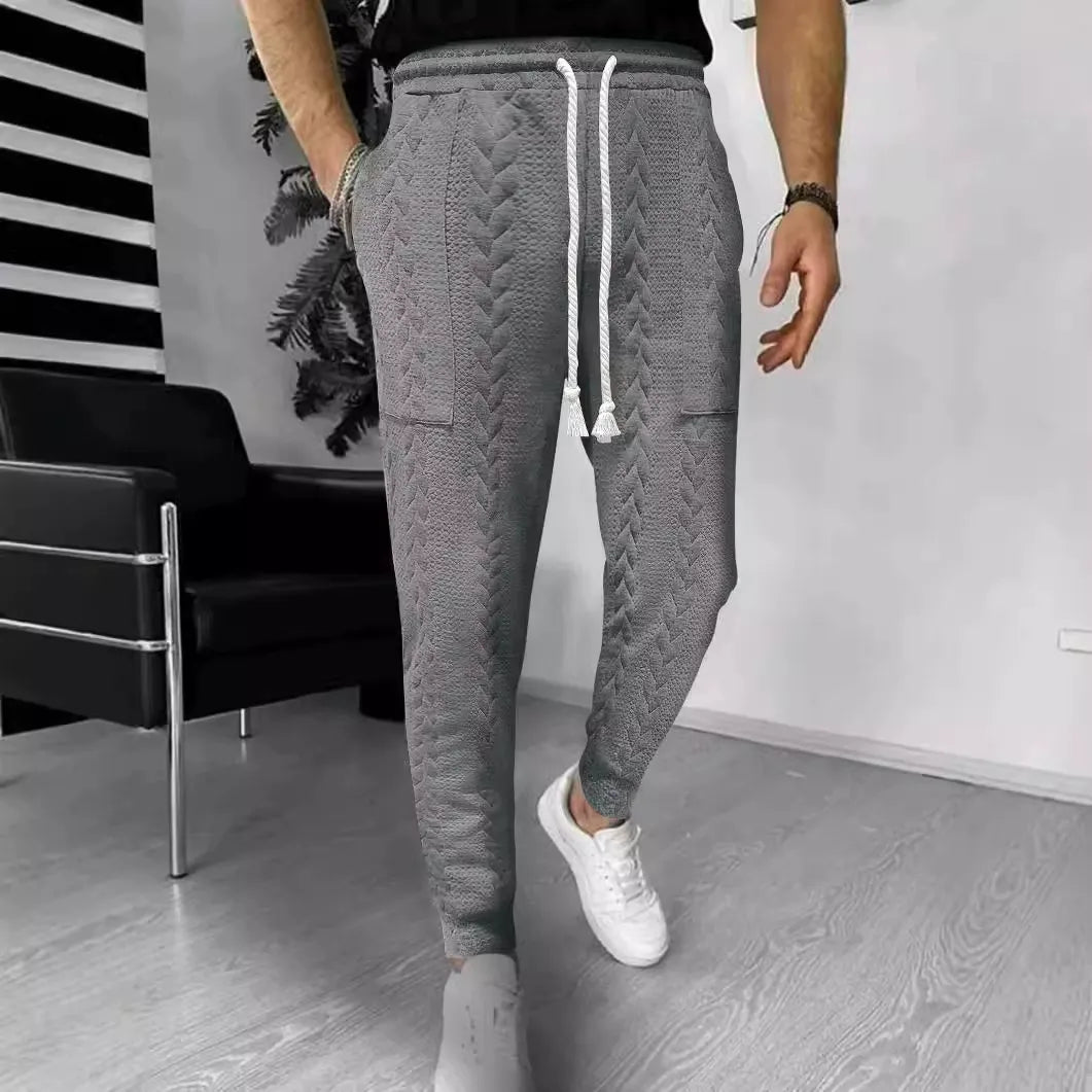 Pantaloni Jogger Uomo| Morbidi in Maglia con Tasche e Coulisse
