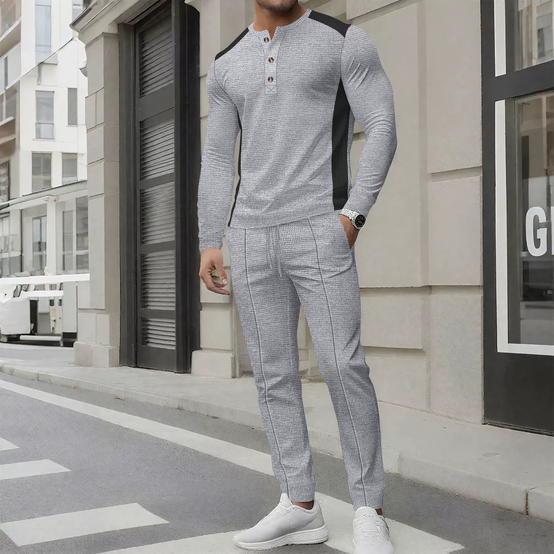 Set Uomo 2 Pezzi | Completo Sportivo-Elegante per Look Moderno