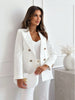 Blazer Donna | Giacca Sartoriale Doppiopetto in Misto Lana