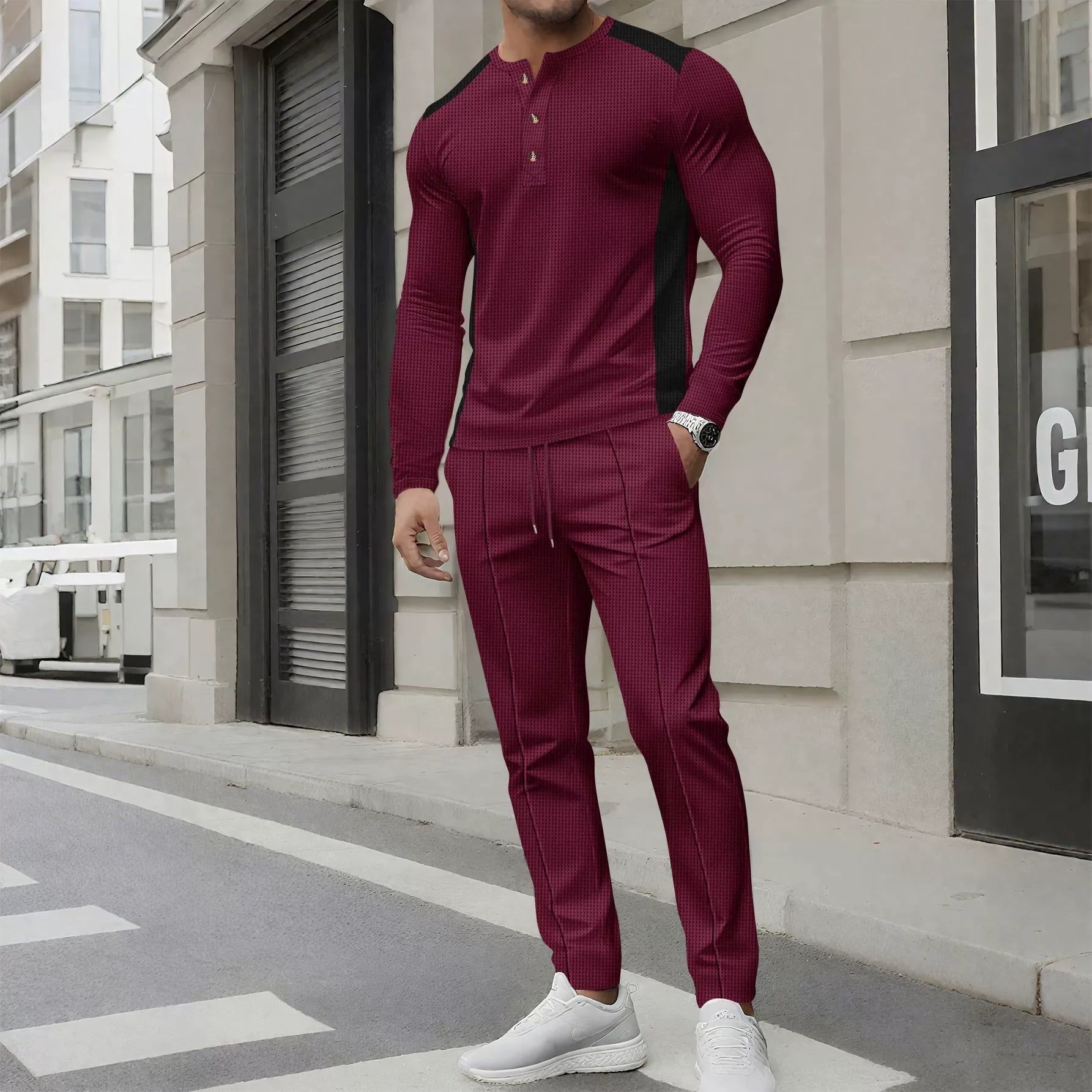 Set Uomo 2 Pezzi | Completo Sportivo-Elegante per Look Moderno