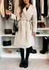 Cappotto Elegante Donna | Vestibilità Su Misura con Cintura e Stile Classico