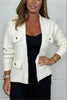 Cardigan Elegante Donna | Lavorazione a Maglia con Dettagli in Perline e Fit Rilassato
