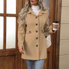 Cappotto Elegante Donna| Vestibilità Slim, Abbottonatura Frontale e Taglio Su Misura
