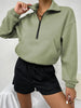 Maglione Oversize Donna | Foderato in Pile con Zip Frontale e Tasche Comode