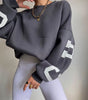 Felpa Oversize Donna | con Stampa sulla Manica