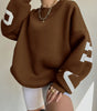 Felpa Oversize Donna | con Stampa sulla Manica