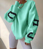 Felpa Oversize Donna | con Stampa sulla Manica