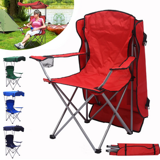 Sedia Portatile con Parasole™ | Ideale per Spiaggia, Giardino ed Escursioni