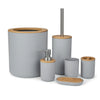 Set Arredo Bagno™ | Stile Minimal in Nero e Bambù per un Tocco Naturale MigliorPrezzi.com
