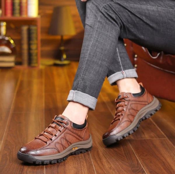 Scarpe Ortopediche in Pelle Uomo™ | Supporto Anatomico e Comfort Elegante