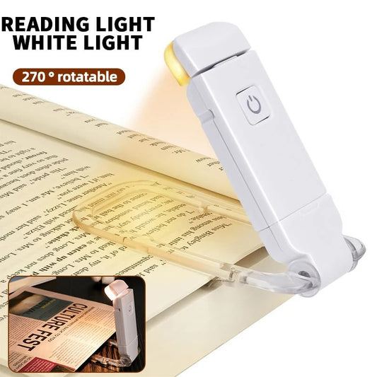 Mini light from reading LED clips with adjustable brightness