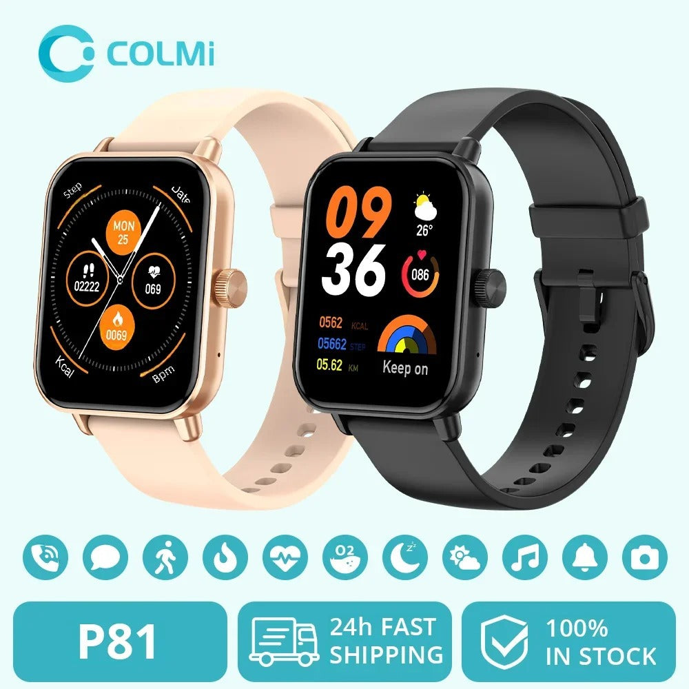 Smartwatch with voice calls, H24 health monitoring and sport mode