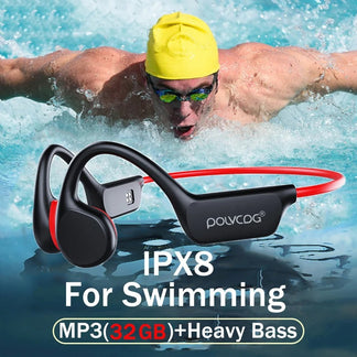 Waterproof bluetooth headphones for swimming and fitness