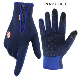 Touchscreen winter gloves for waterproof men and women, heated suitable for sport