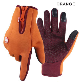 Touchscreen winter gloves for waterproof men and women, heated suitable for sport