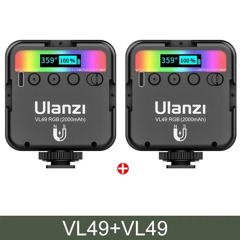 Luce LED per foto e video con batteria 2000mAh e attacco magnetico MigliorPrezzi.com