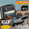 Drone Max GPS 8K | Doppia Fotocamera, Pieghevole con Evitamento Ostacoli e Radiocomando con Schermo