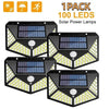 Luci da parete solari con sensore -1/2/4/6 Pezzi, 1000 LED per giardino MigliorPrezzi.com