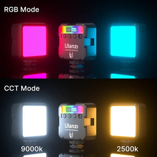 LED light for photos and videos with 2000mAh battery and magnetic attack