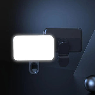 Rechargeable portable portable selfie light 3 brightness modes, clip-on by phone, computer