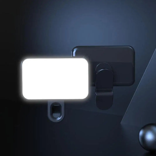 Luce Selfie Portatile ricaricabile 3 modalità di luminosità ,Clip-On per telefono, computer