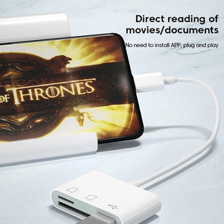 Lettore di Schede 3-in-1 Type-C adattatore USB Type-C per SD, TF e OTG