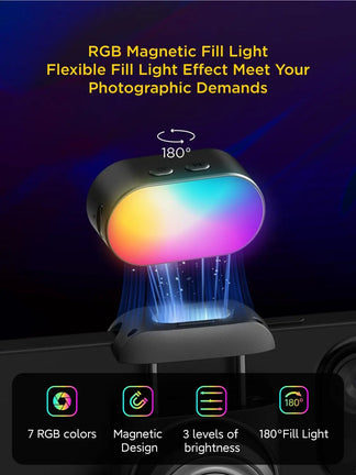 Luce magnetica LED regolabile per video e selfie