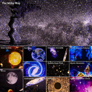 360 ° ™ cosmic projector illuminates your room with stellar magic