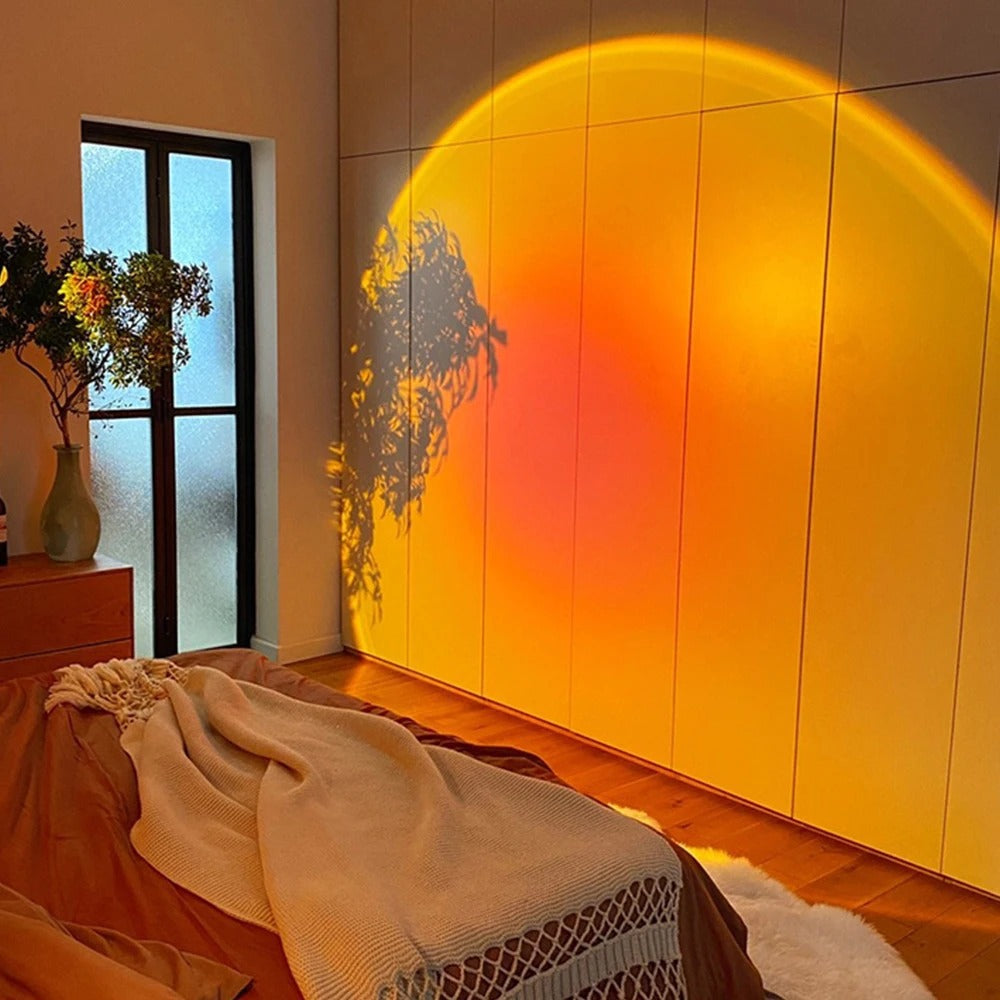 Smart Bluetooth projector Sunset and Rainbow