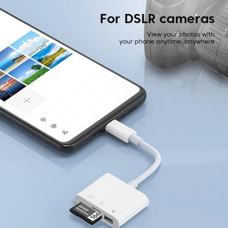 Lettore di Schede 3-in-1 Type-C adattatore USB Type-C per SD, TF e OTG
